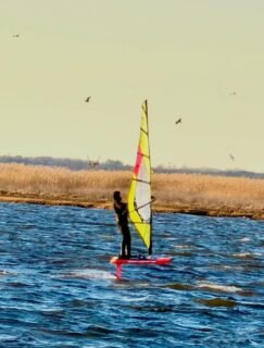 Winter water therapy.❄️🥶Huge thank you to Trish @TP30 for the shot! 📷 #h2windsurfing #severnewindsurfing #jerseyshore #lavallette #njwindsurfing