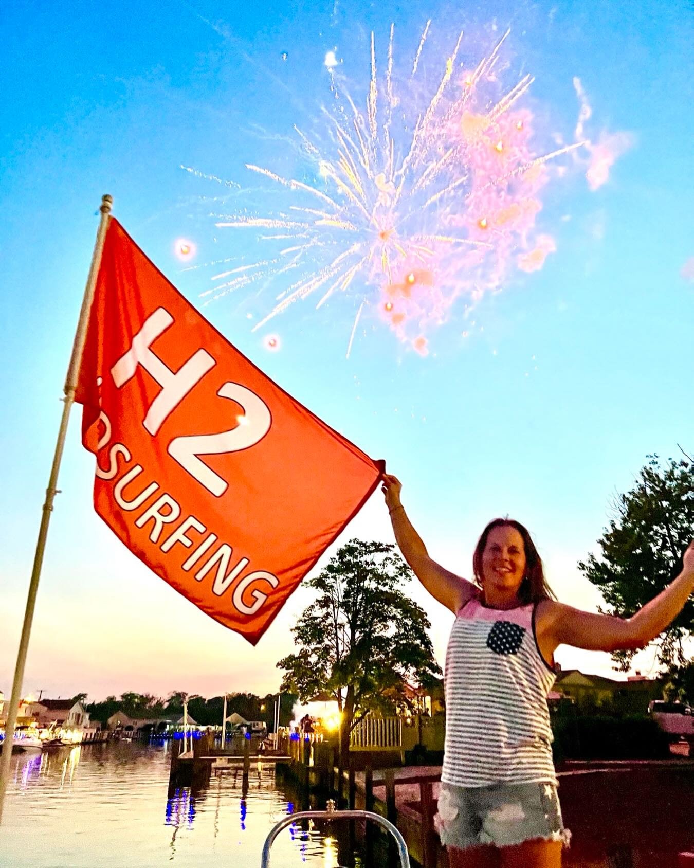 🇺🇸 Happy 4th of July from H2 Windsurfing! #H2Windsurfing #fourthofjuly #IndependenceDay #JerseyShore
